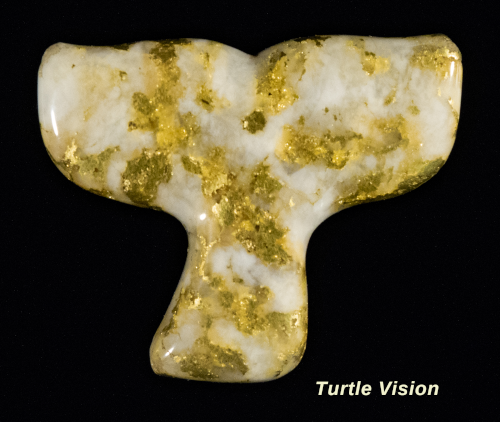 Golden Quartz Whale Tail